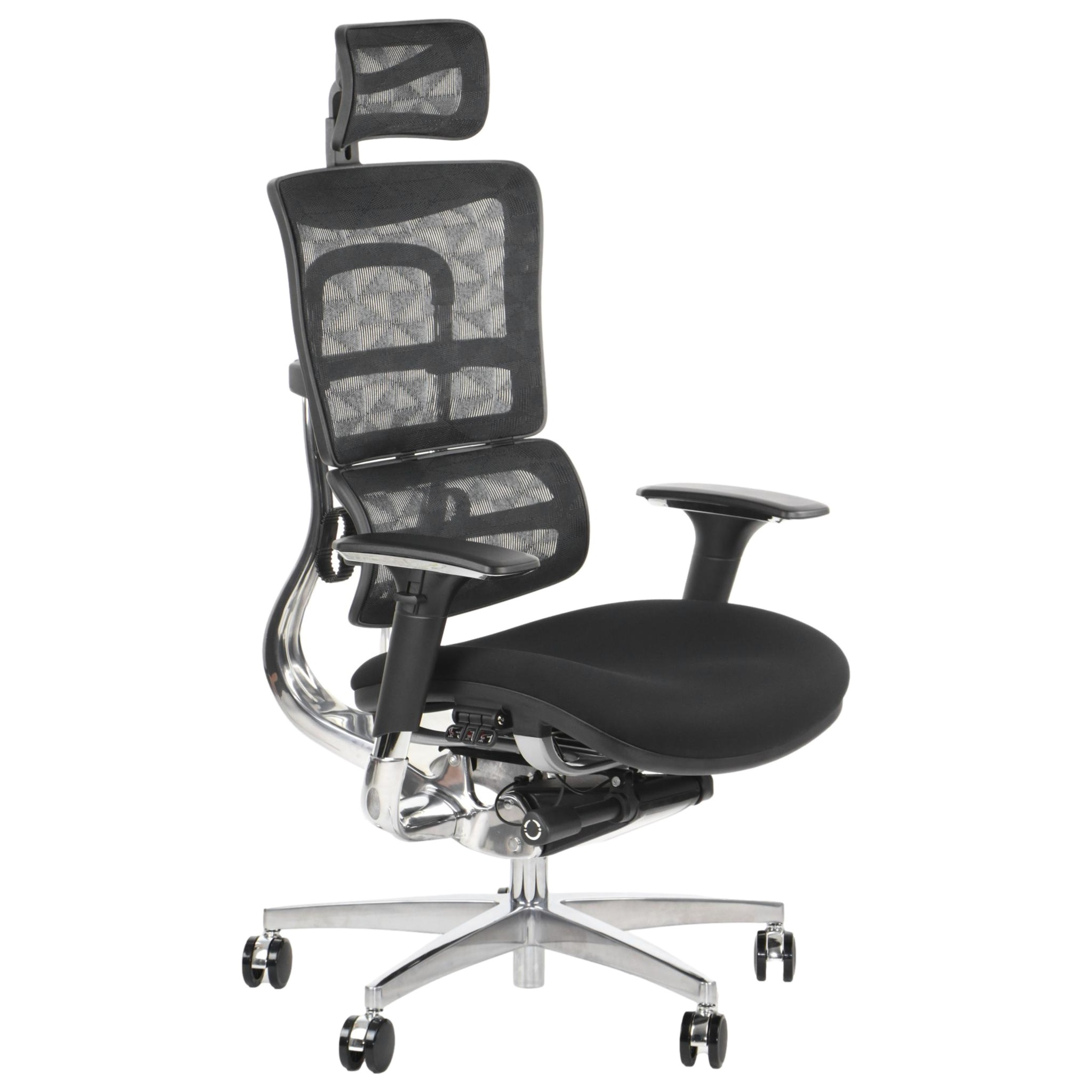 Fotel biurowy obrotowy ErgoNew S8(2) siedzisko tkaninowe