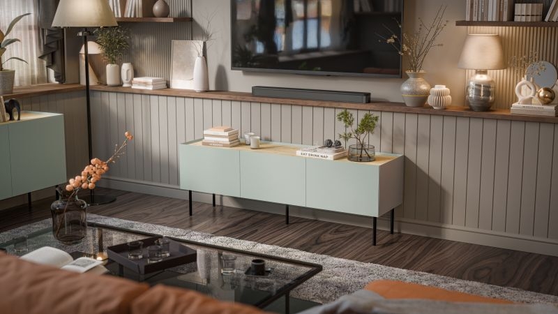 FELLINI szafka RTV 150 oliwka/oliwka ( 1 szt.=2 p. )