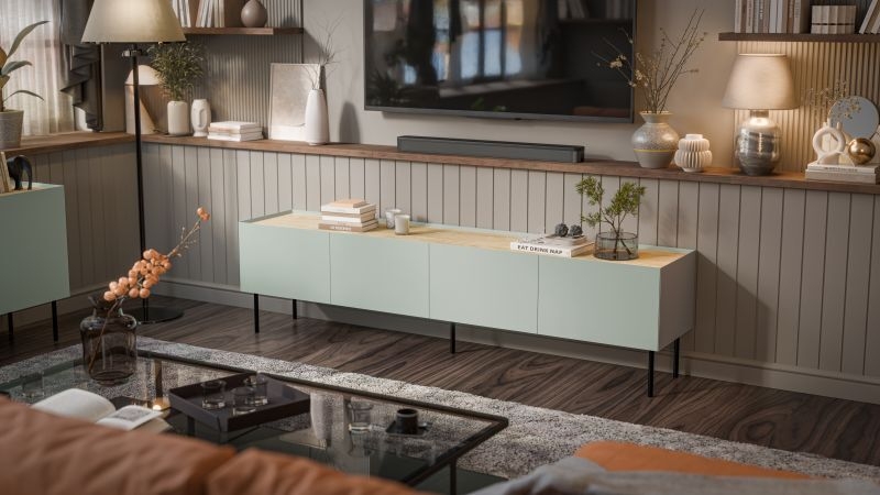 FELLINI szafka RTV 200 oliwka/oliwka ( 1 szt.=2 p. )