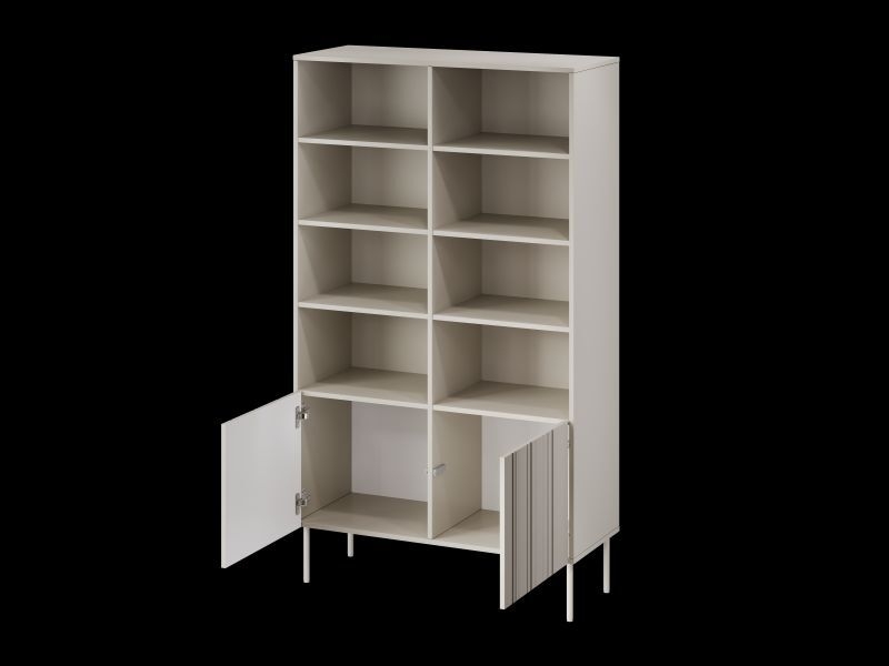 ISLA regał 100 beż mat ( 1 szt.=2 p. )