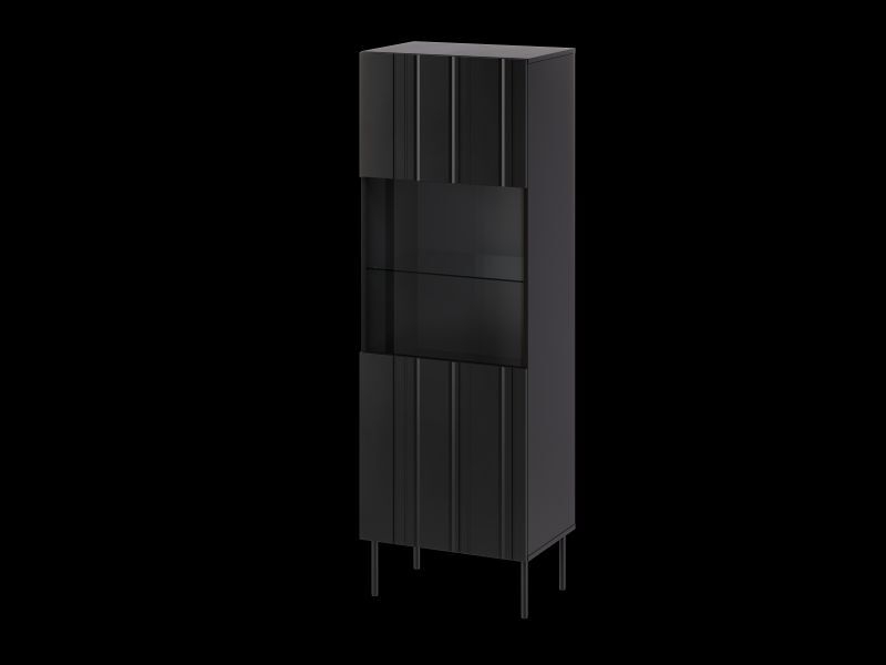 ISLA witryna 60 czarny mat ( 1 szt.=2 p. )