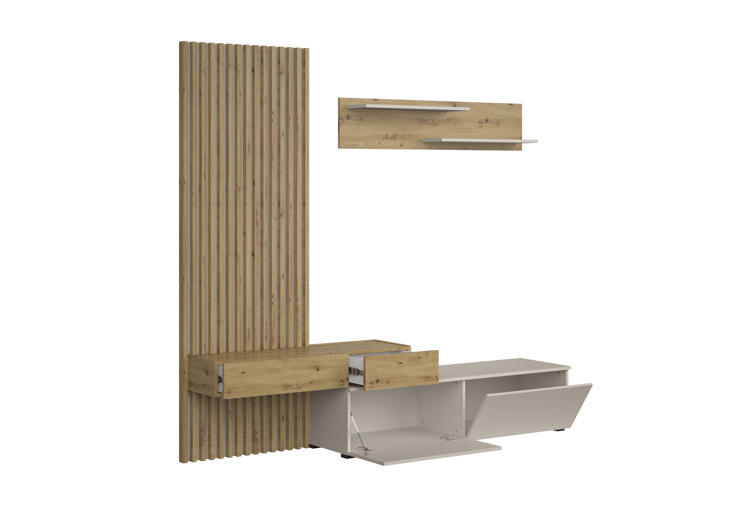 CAMINO zestaw mebli, kolor: dąb artisan - kaszmir