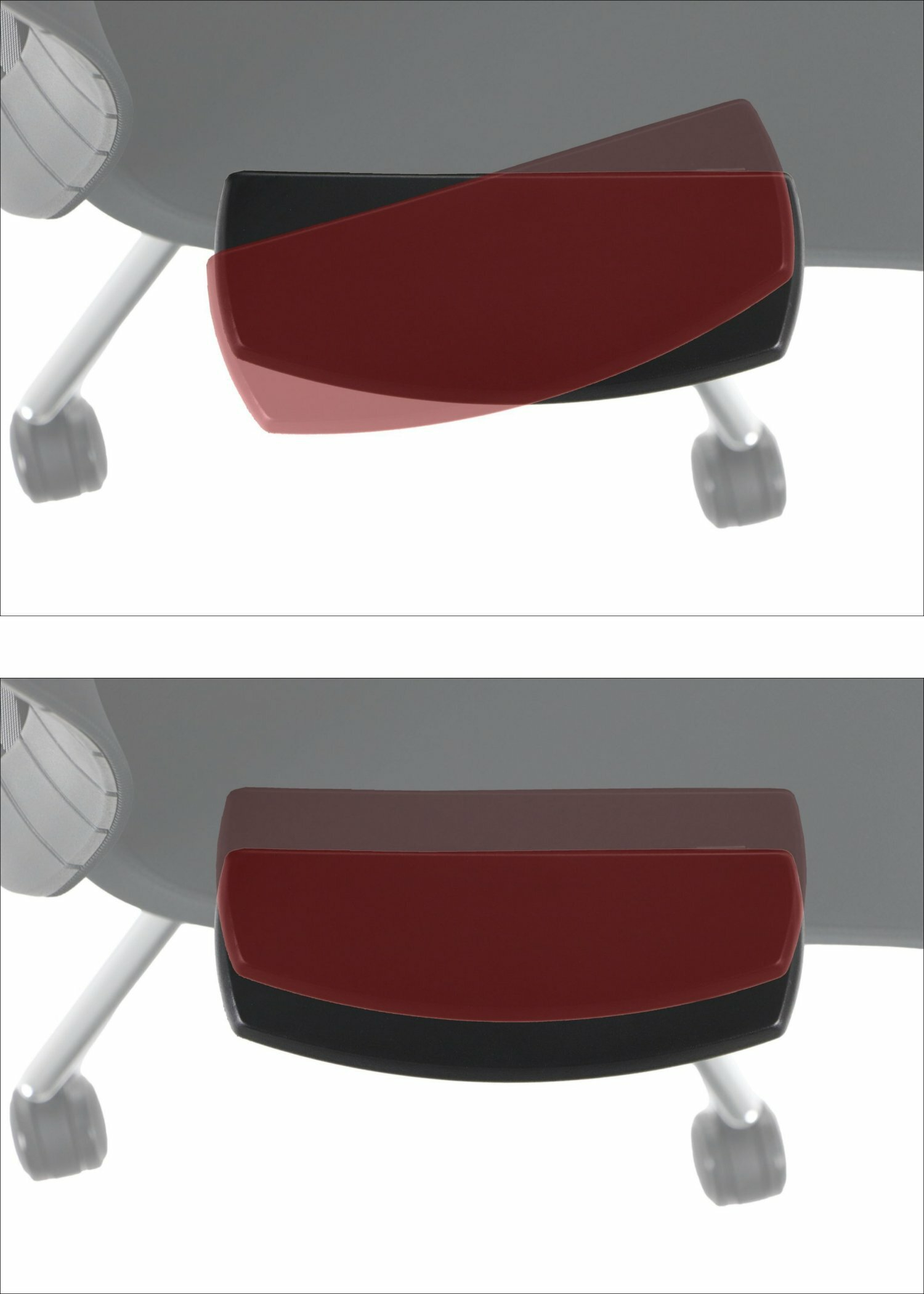 AKCENT/F PLUS fotel biurowy obrotowy,, czarny mechanizm samoważący podłokietniki 4D