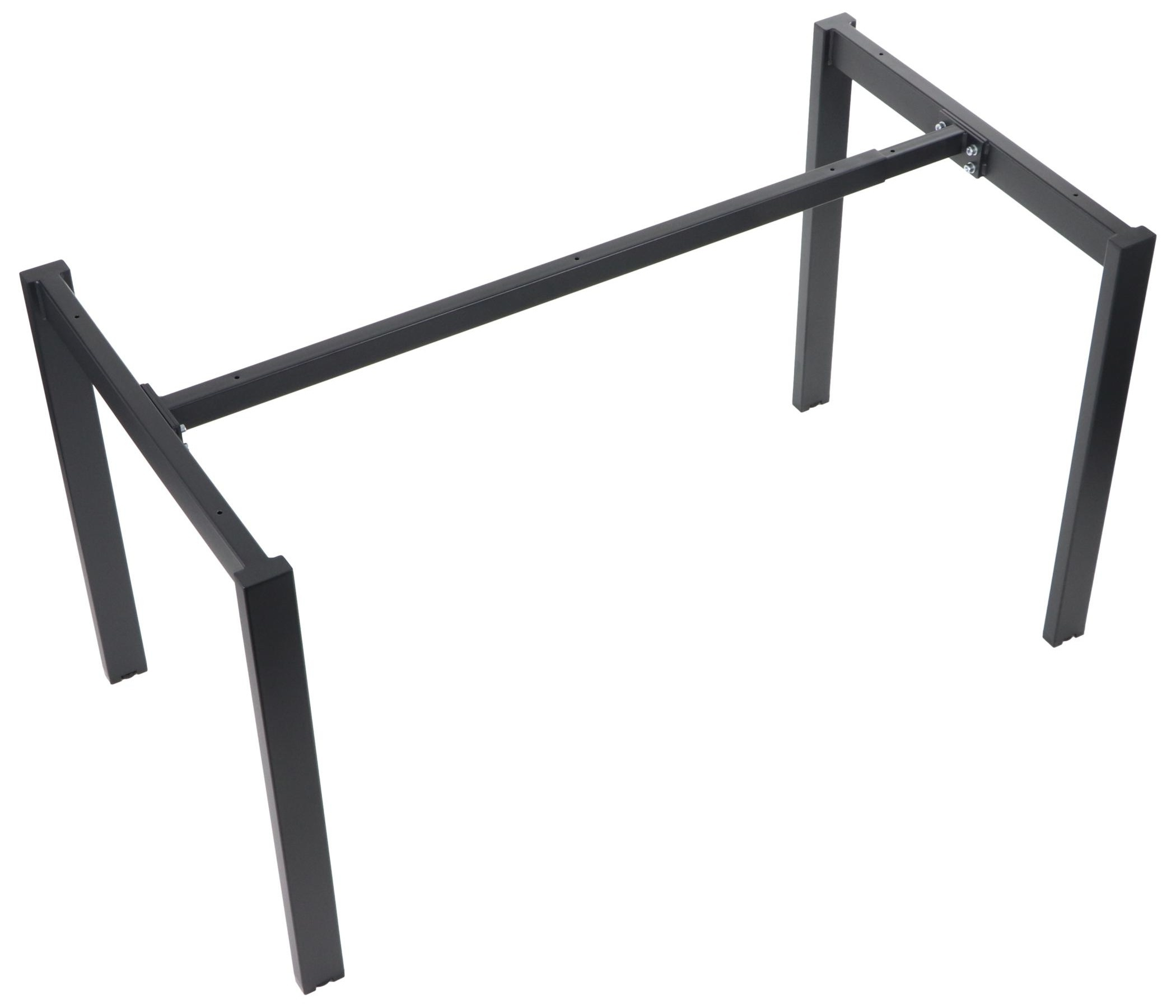 Stelaż metalowy do stołu/biurka NY-132A/70 z regulacją długości belki 119 - 179 x szer.69,6 x wys. 72,5 kolor czarny