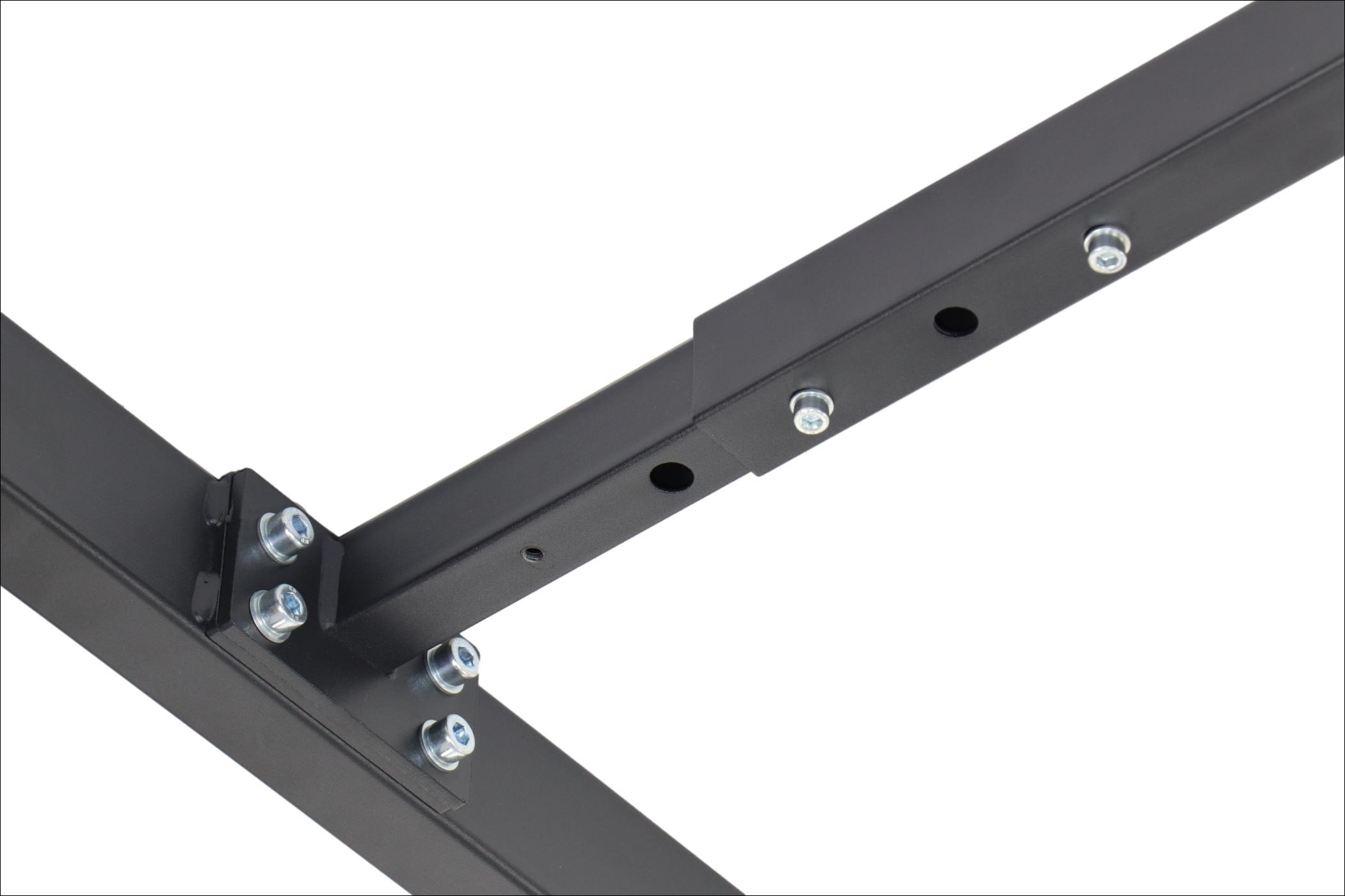 Stelaż metalowy do stołu/biurka NY-132A/70 z regulacją długości belki 119 - 179 x szer.69,6 x wys. 72,5 kolor czarny