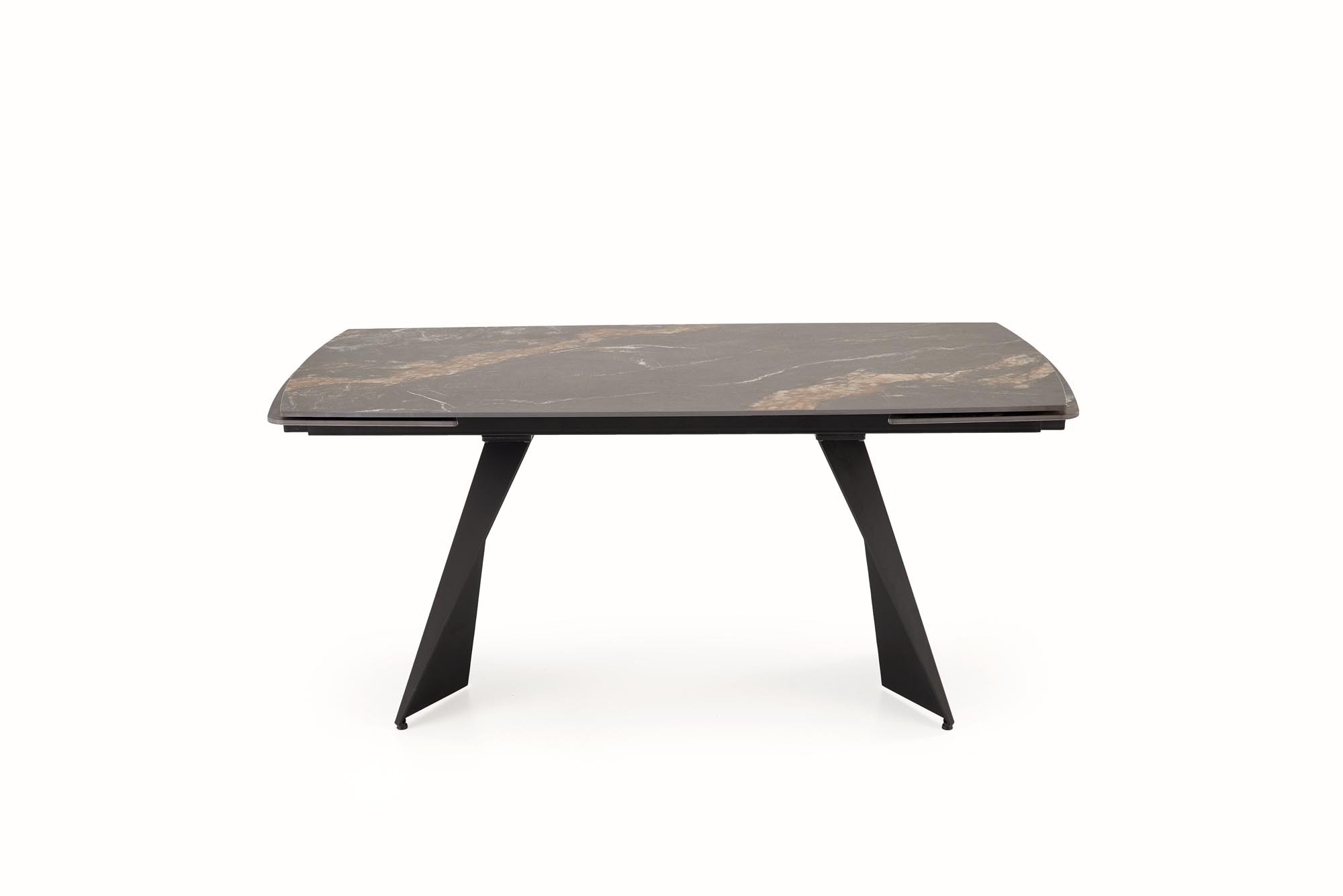 ARMANI stół rozkładany, blat - czarny marmur, noga - czarny (2p=1szt)