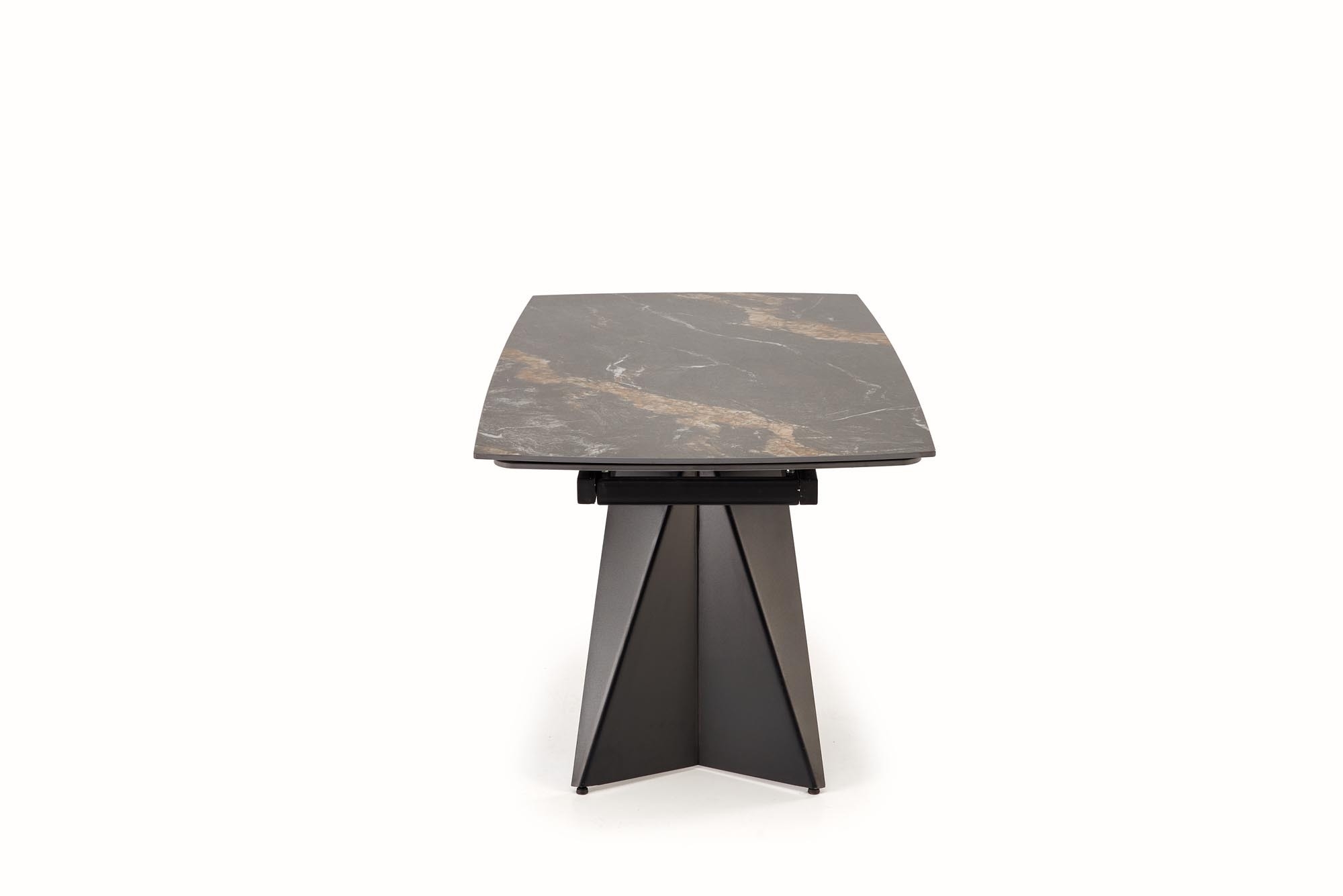 ARMANI stół rozkładany, blat - czarny marmur, noga - czarny (2p=1szt)