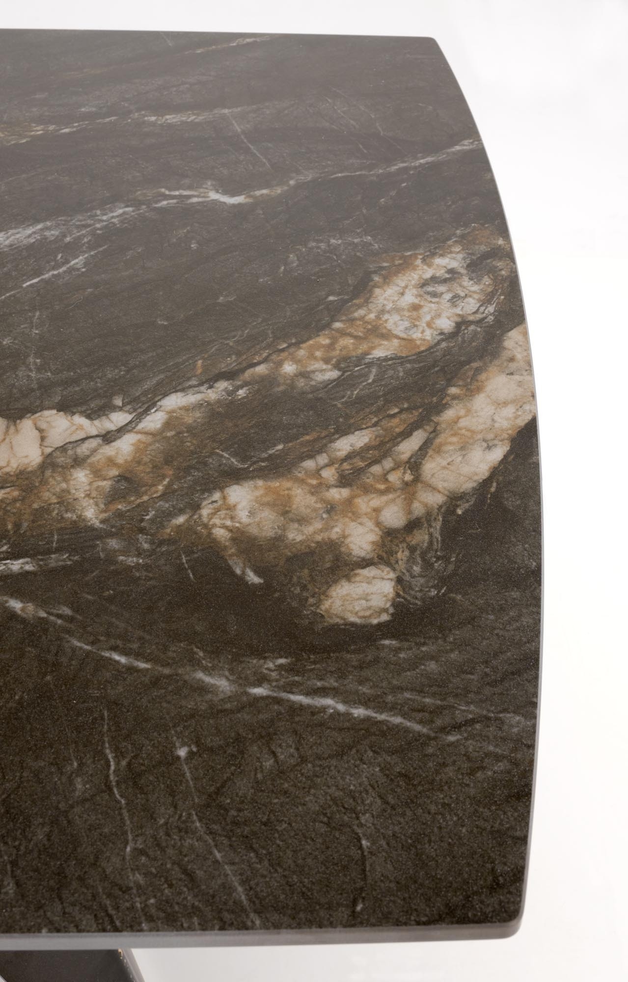 ARMANI stół rozkładany, blat - czarny marmur, noga - czarny (2p=1szt)