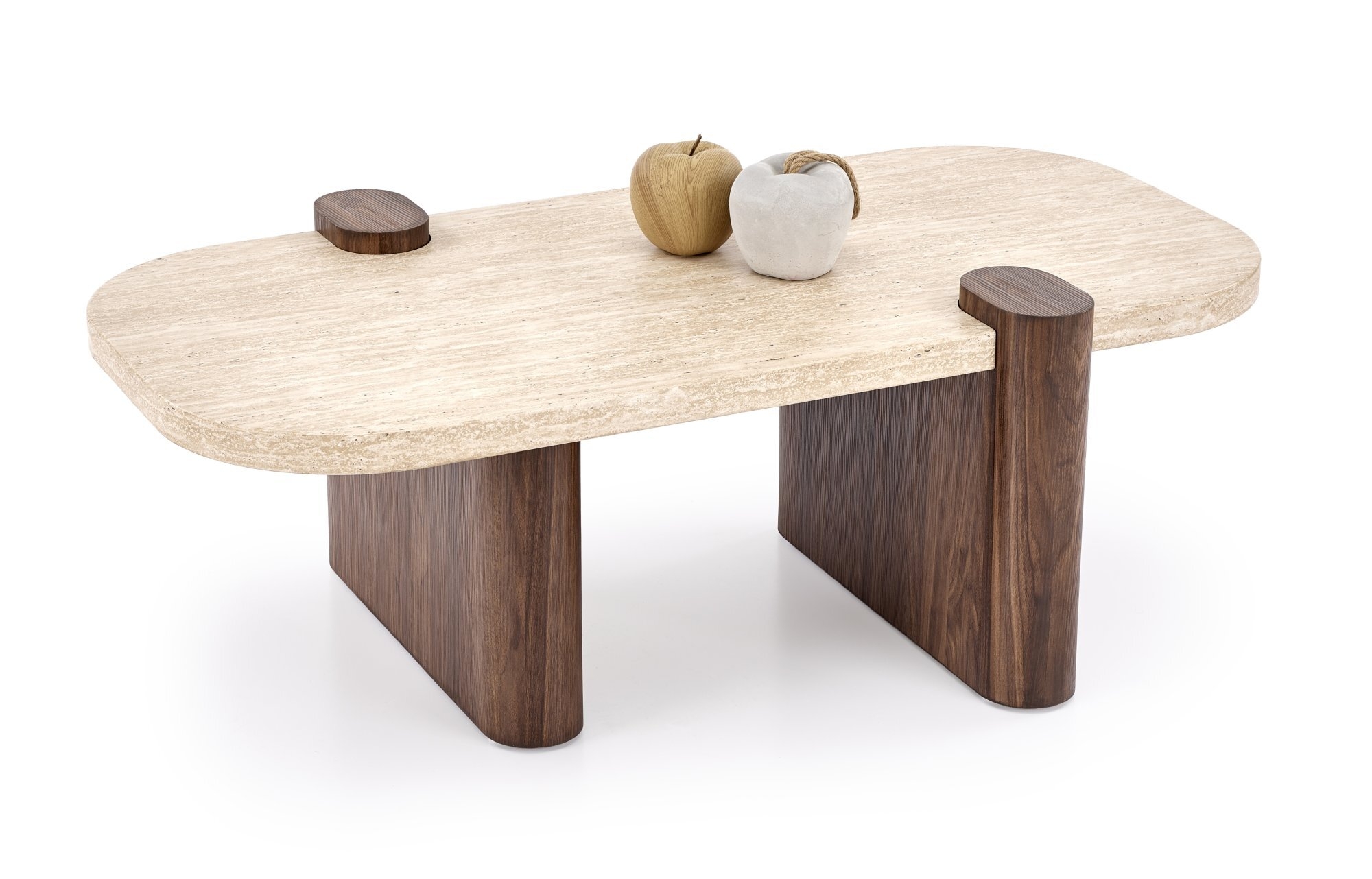 CANOA ława, trawertyn / orzechowy (1p=1szt)