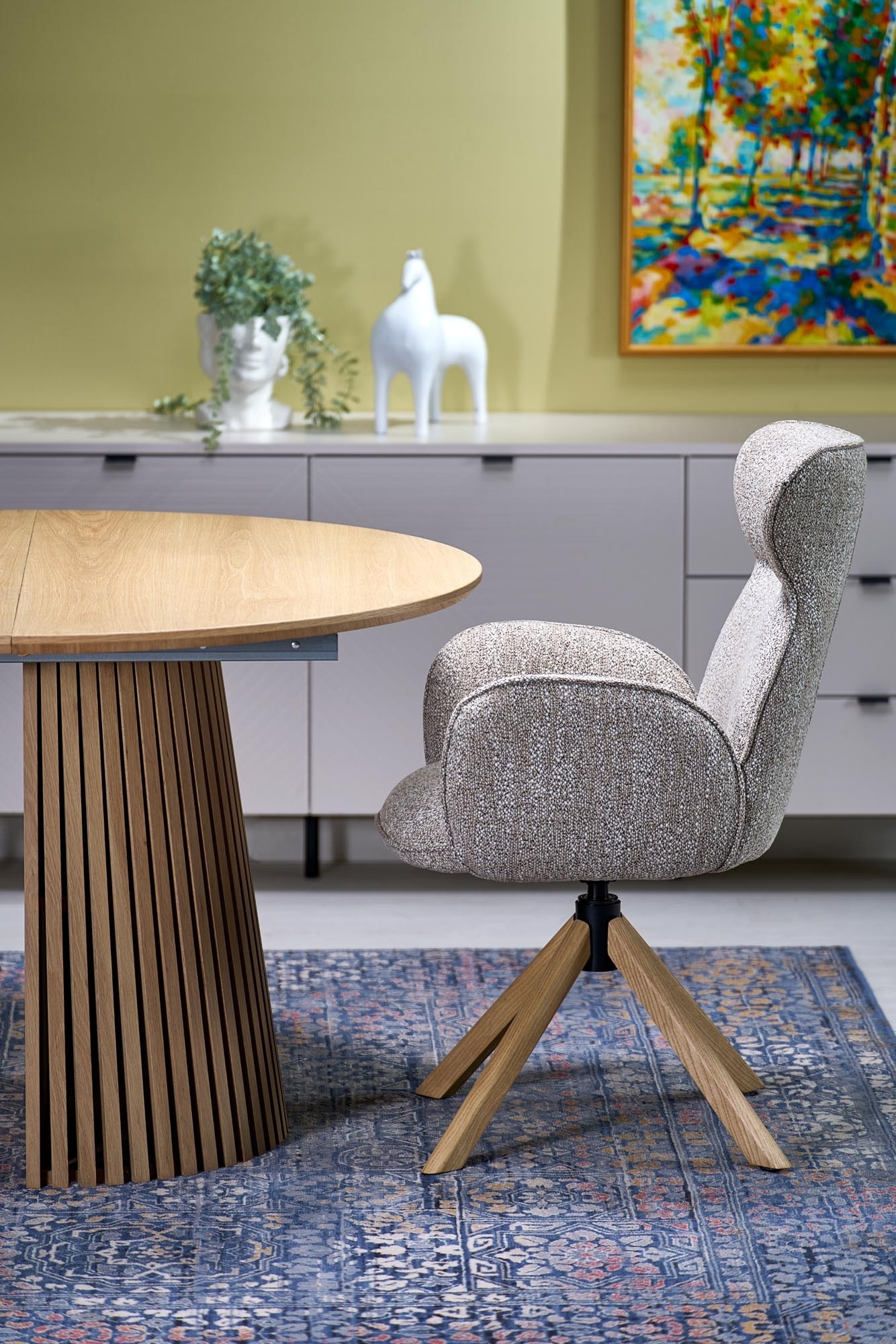 FARGO stół rozkładany, blat - naturalny, nogi - naturalny (2p=1szt)