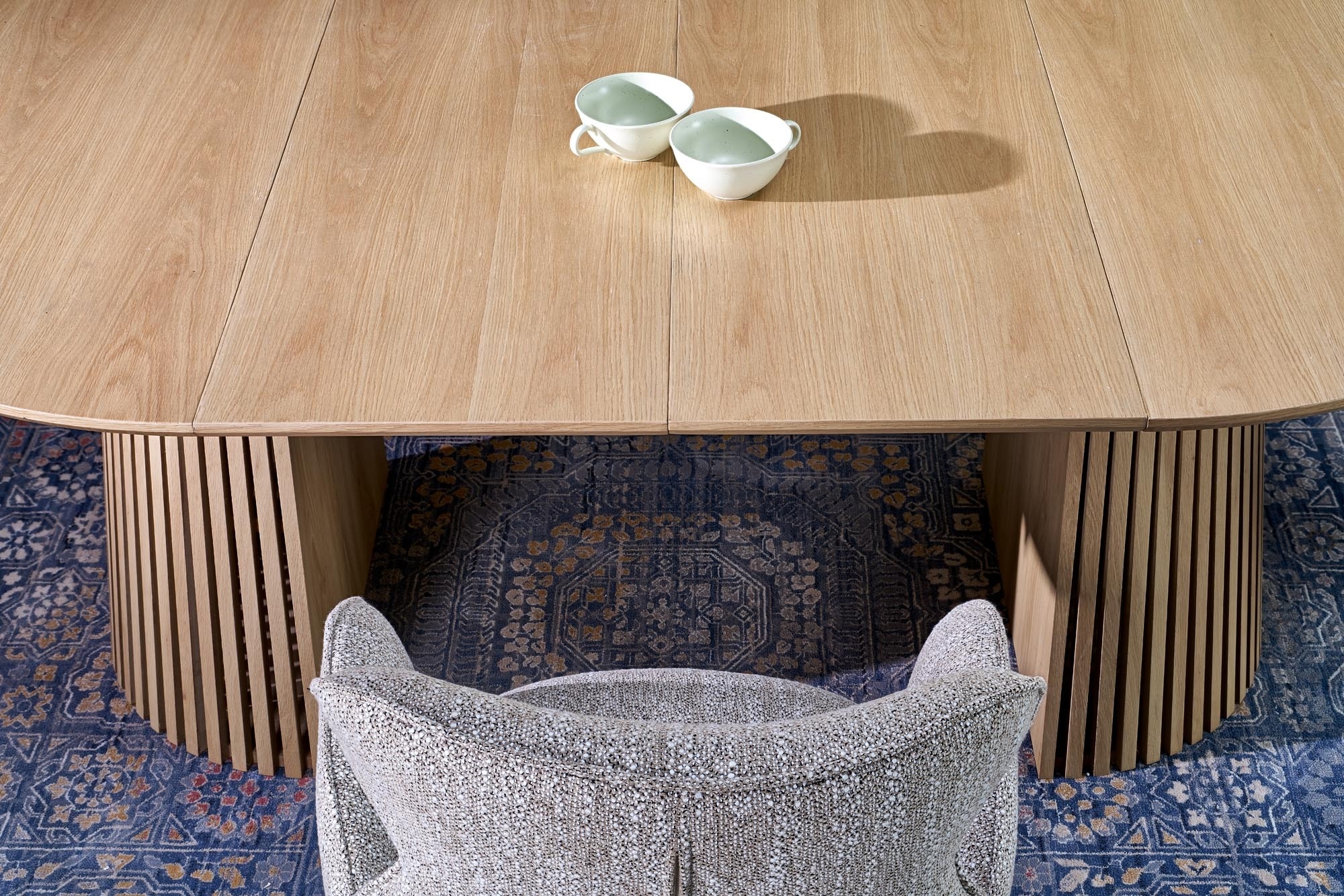 FARGO stół rozkładany, blat - naturalny, nogi - naturalny (2p=1szt)