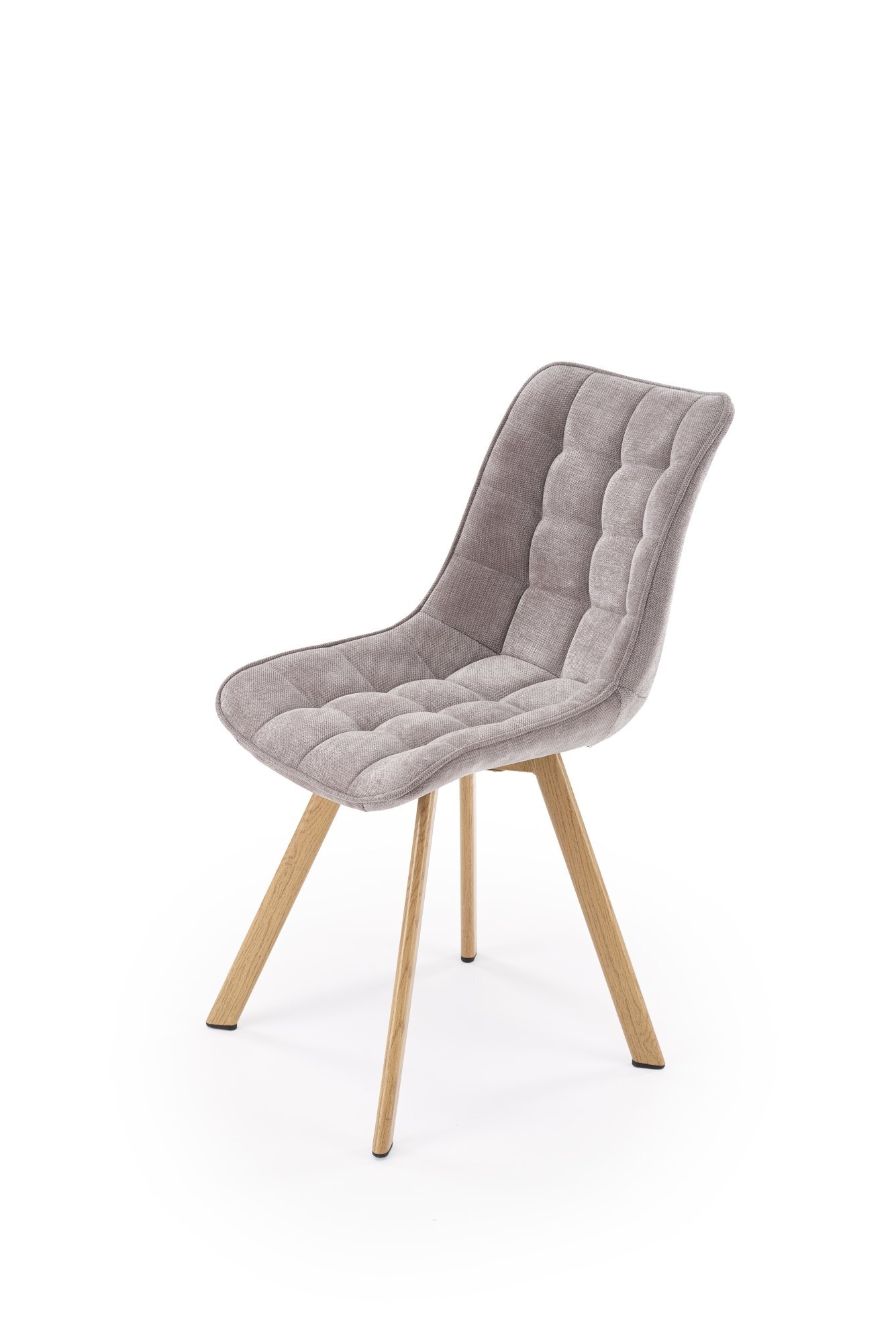 K332_WD krzesło nogi - naturalny, siedzisko - popielaty (1p=2szt)