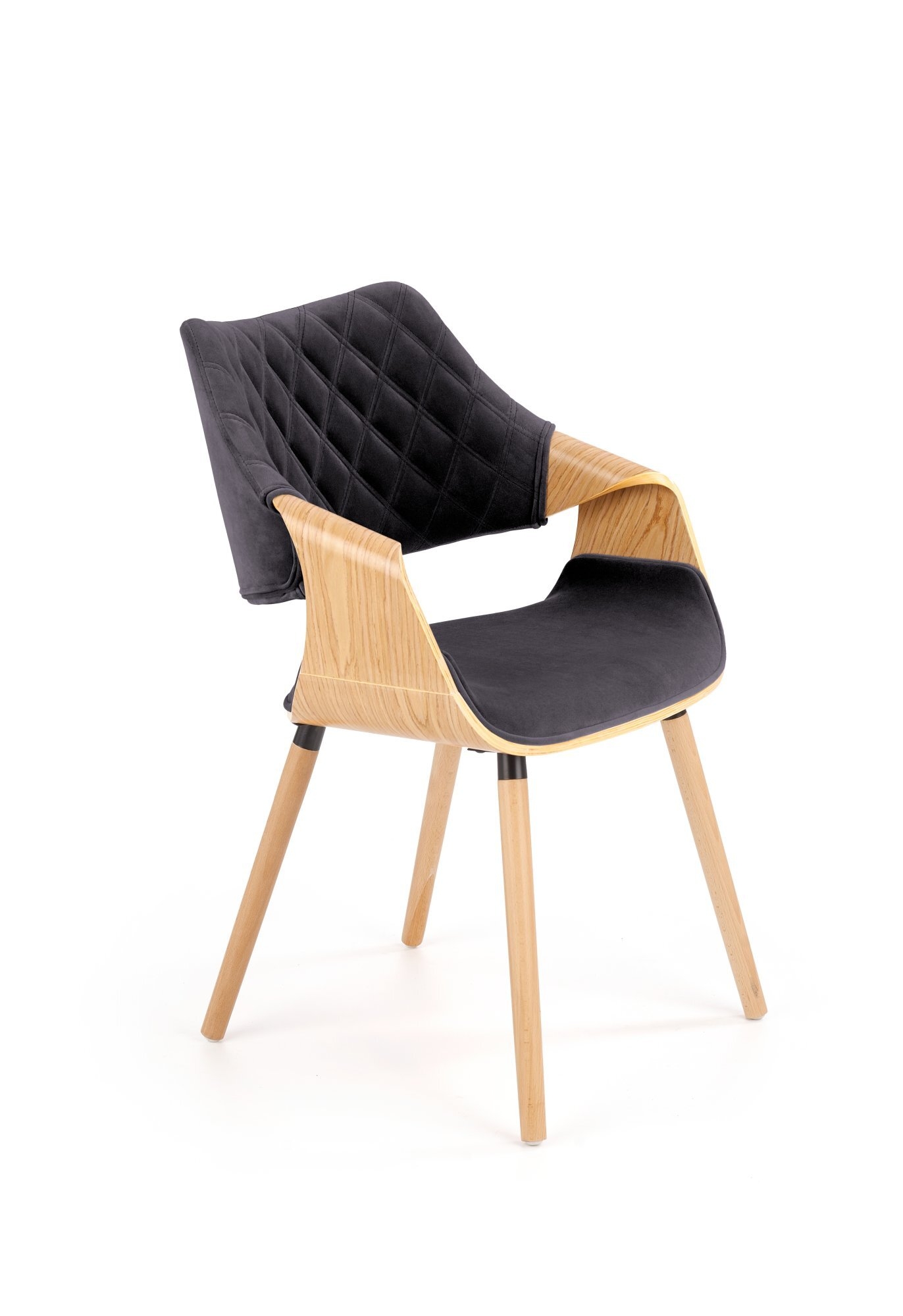 K396 krzesło naturalny / czarny (1p=1szt)