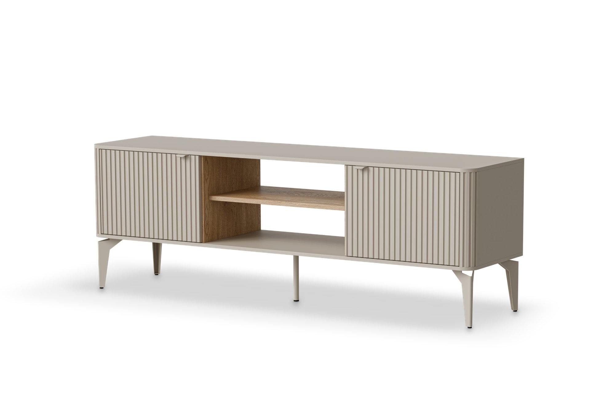 BELUCI RTV-1 stolik RTV kaszmir / dąb cremona (1p=1szt)