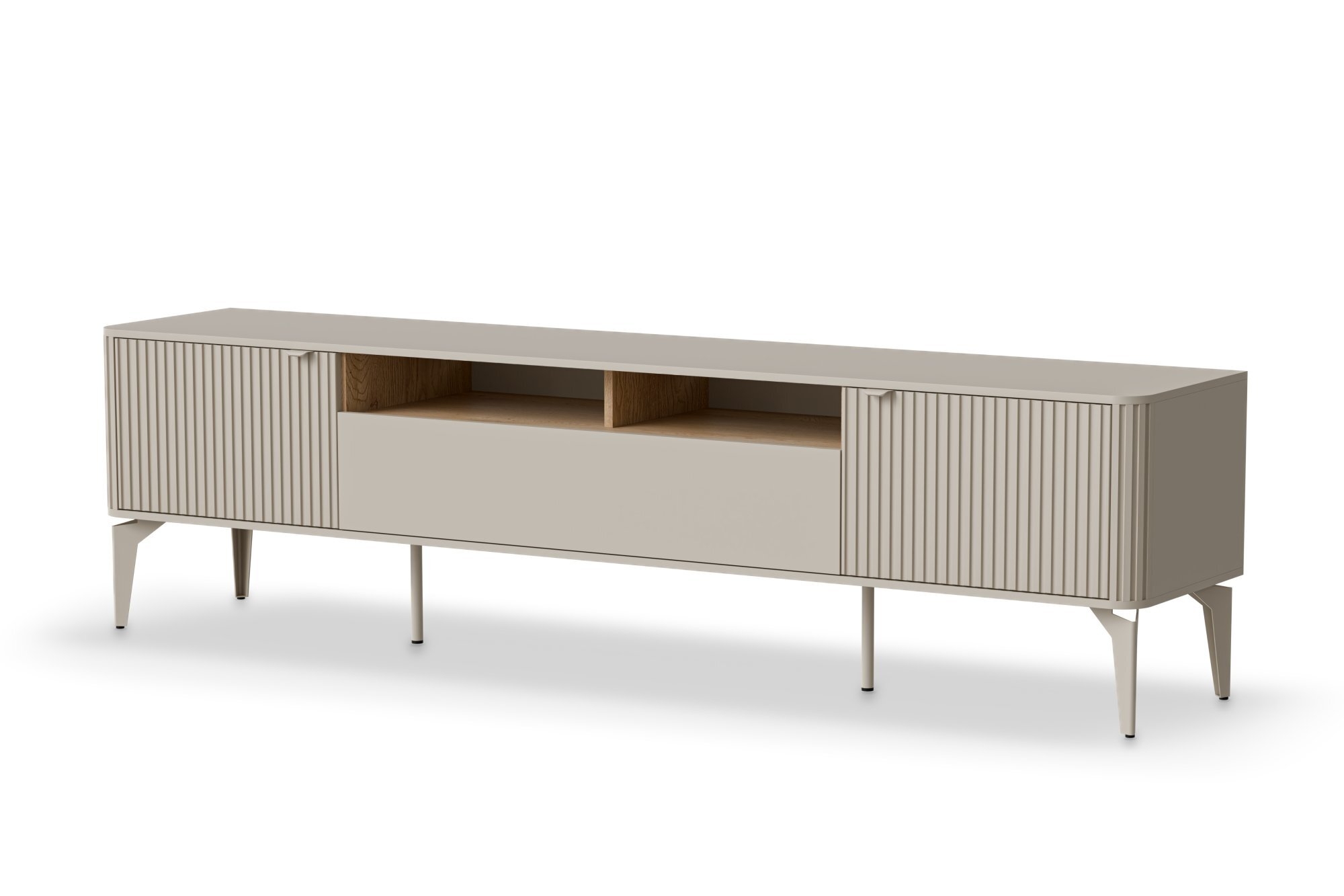 BELUCI RTV-2 stolik RTV kaszmir / dąb cremona (1p=1szt)