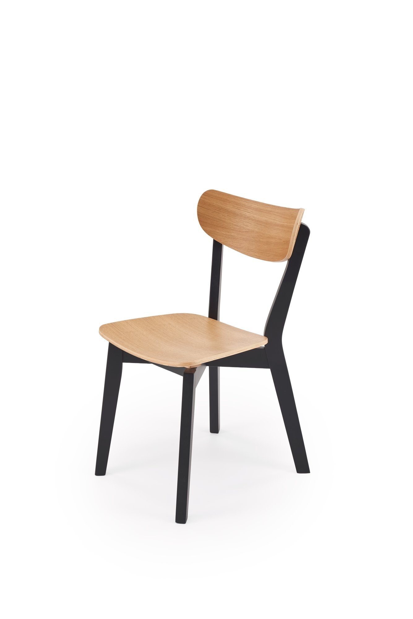 HAITI krzesło czarny / dąb naturalny (1p=2szt)