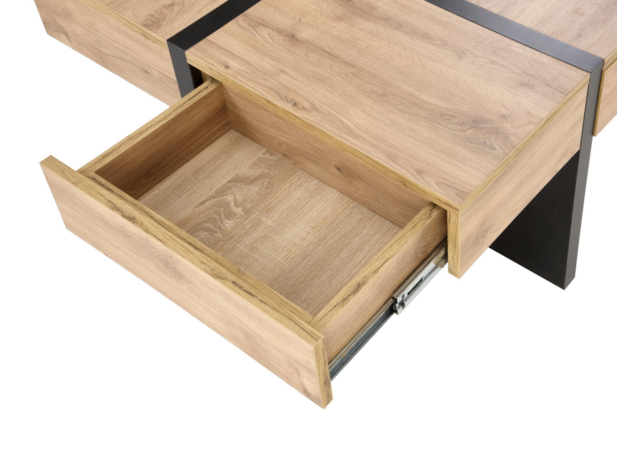 SEVILLA S ława blat: dąb craft, nogi: czarny (3p=1szt)