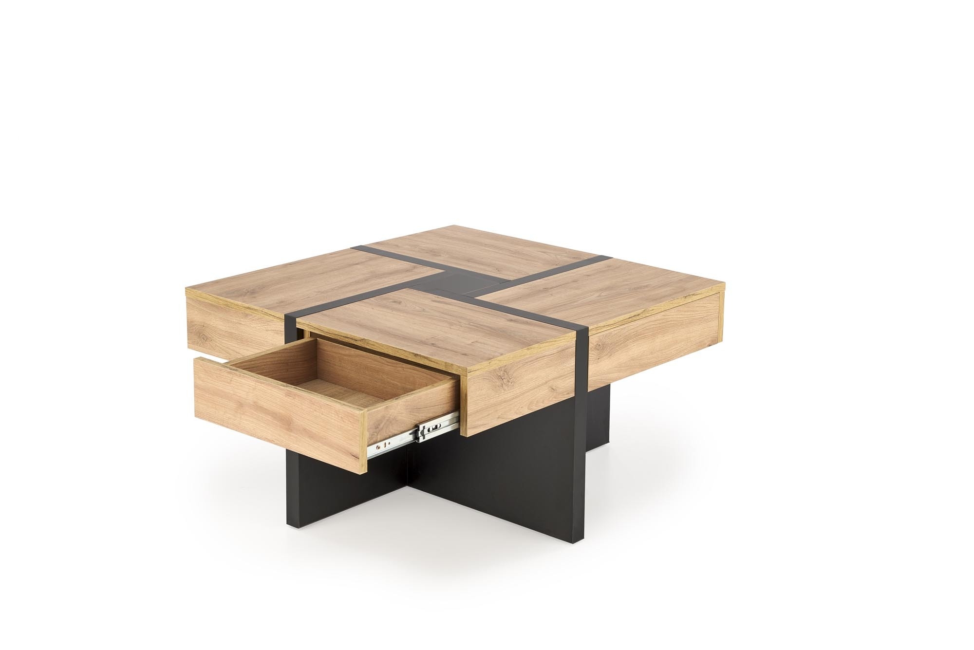 SEVILLA S ława blat: dąb craft, nogi: czarny (3p=1szt)