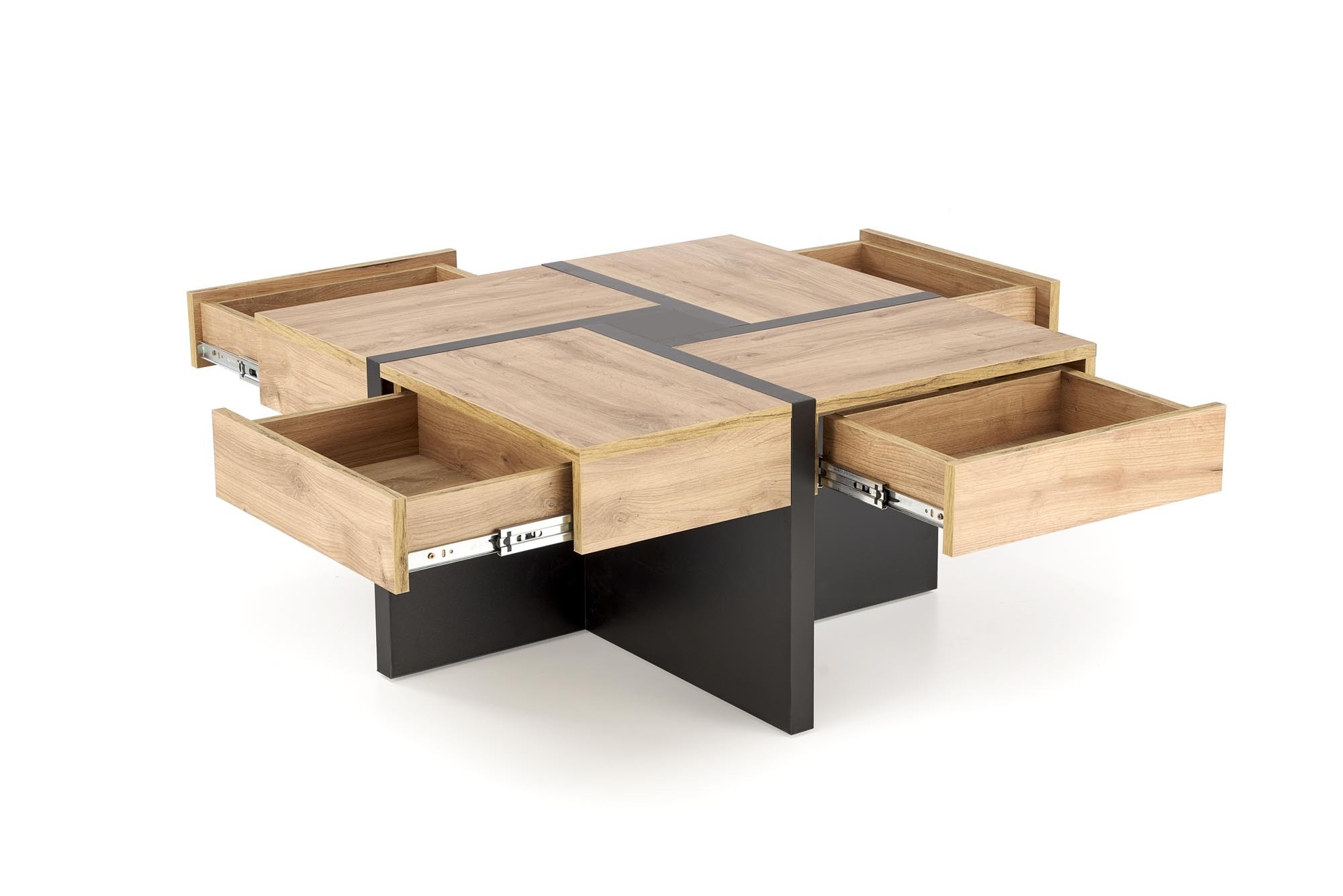 SEVILLA S ława blat: dąb craft, nogi: czarny (3p=1szt)