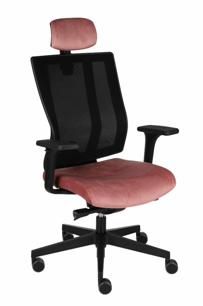 Fotel biurowy MAXPRO BS HD black/chrome