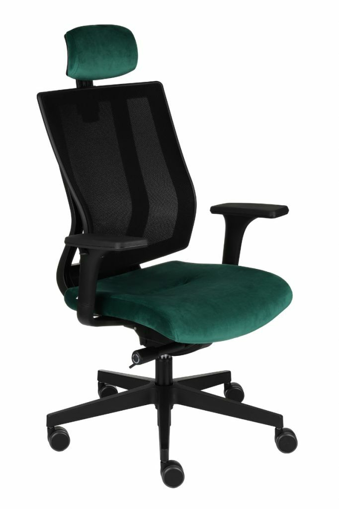 Fotel biurowy MAXPRO BS HD black/chrome