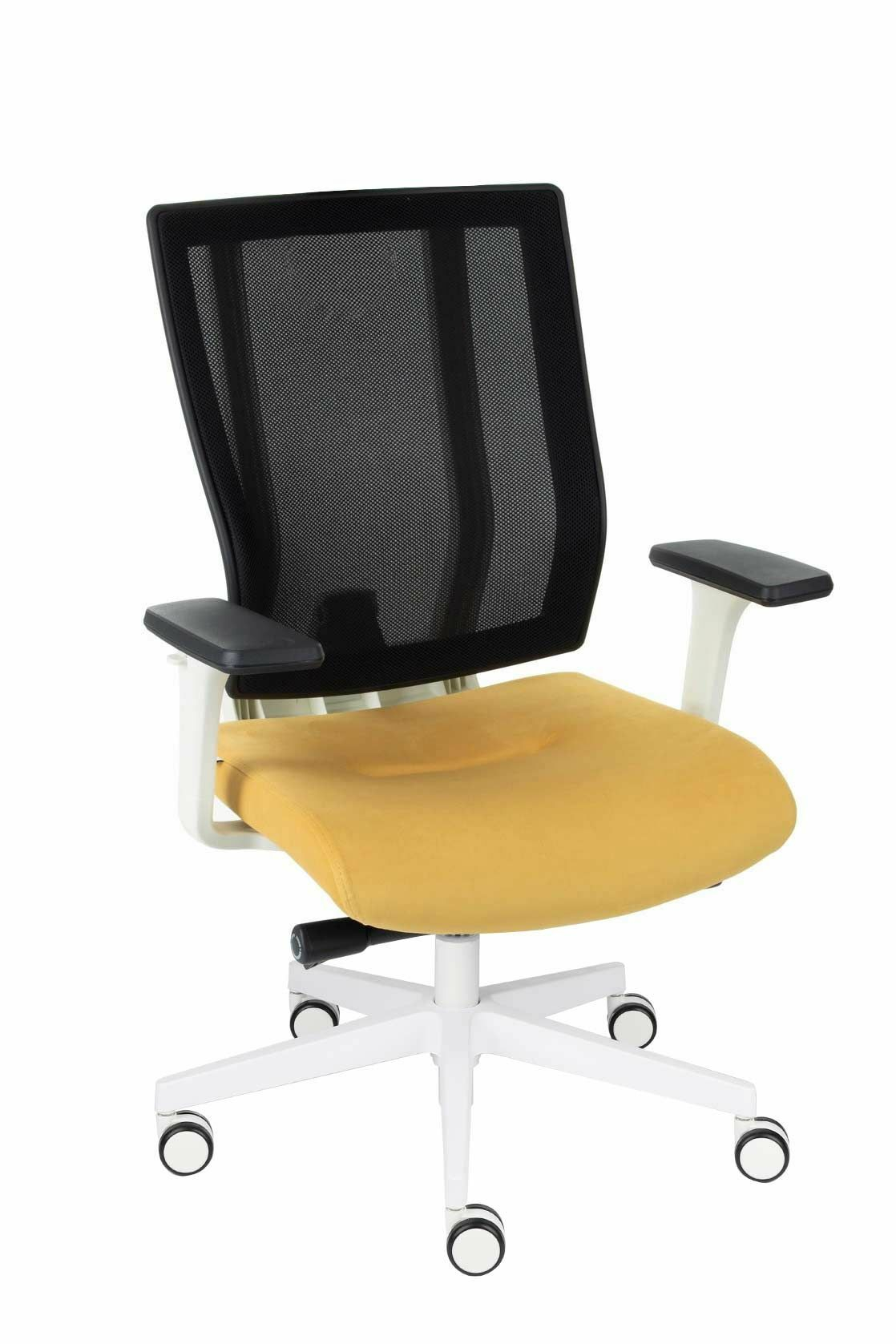 Fotel biurowy MAXPRO WS white/chrome